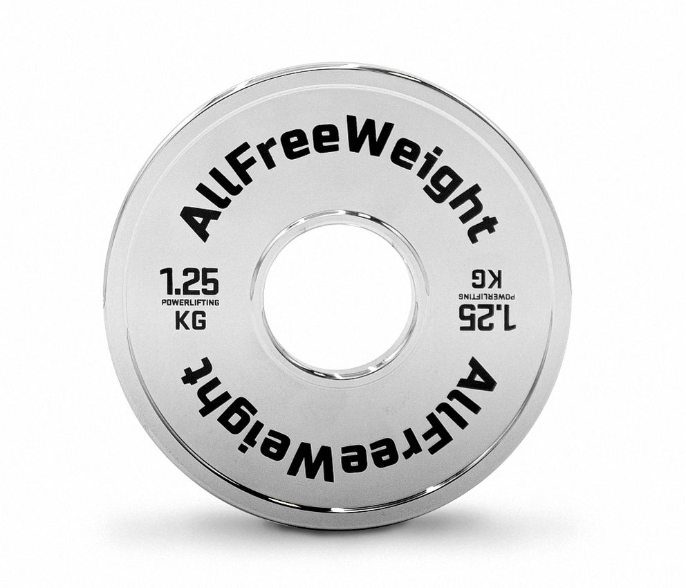 440402-0125 - AFW disco powerlifting 1.25kg chromed